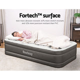 Factory Buys 46cm Air Mattress Inflatable Bed Airbed - Grey Single