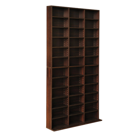 Artiss Bookshelf CD Storage Rack - Walnut