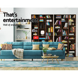 Artiss Bookshelf CD Storage Rack - Walnut