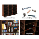 Artiss Bookshelf CD Storage Rack - Walnut