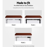 Artiss Standing Desk Top Walnut 120cm