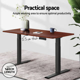 Artiss Standing Desk Top Walnut 140cm