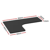 Artiss Standing Desk Top L-Shape Black 160cm