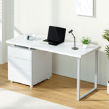 Artiss Computer Desk Drawer White 140cm