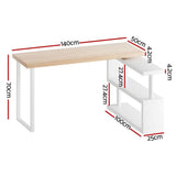 Artiss Computer Desk Bookshelf 140cm