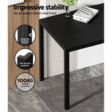 5-Piece Dante Black Dining Table & Chair Set