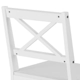 5-Piece Clara White Dining Table & Chair Set