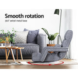 Maria Floor Chair Lounge Sofa Swivel - Grey