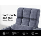 Maria Floor Chair Lounge Sofa Swivel - Charcoal