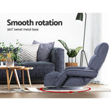 Maria Floor Chair Lounge Sofa Swivel - Charcoal
