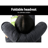 Margaret Adjustable Lounger with Arms - Charcoal