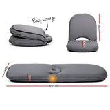 Floor Lounge Sofa Camping Portable Recliner Beach Chair Folding Outdoor Grey