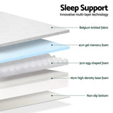 Akira 25cm Memory Foam Mattress Cool Gel Non Spring Comfort - Queen