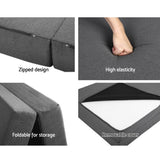 Natalie 10cm Folding Foam Portable Mattress - Single