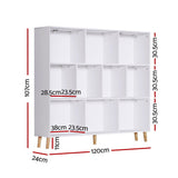 Artiss Bookshelf 3 Tiers 10 Cubes - Cora White