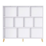 Artiss Bookshelf 3 Tiers 10 Cubes - Cora White