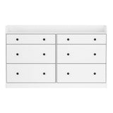 Artiss 6 Chest of Drawers - White