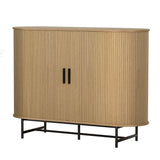 Varian Wooden Buffet Sideboard Cupboard Cabinet Sliding Doors Pantry Storage - Pine