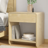 Winnipeg Wooden Bedside Table - Pine