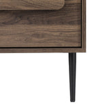 Shawn Wooden Bedside Table with 2 Drawers - Walnut