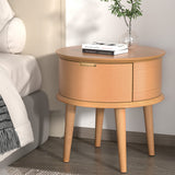 Richmond Wooden Bedside Table Curved Drawers Side End Table Nightstand Legs Bedroom - Oak