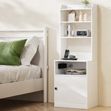 Estevan Wooden Bedside Table - White