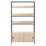 Artiss Bookshelf 5 Tier Cube Cabinet Mira Oak