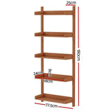 Artiss Bookshelf Floating Shelf Capiz Oak