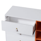 Donald Buffet Sideboard Buffet Sideboard Cupboard Cabinet Storage Table - White
