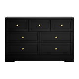 Artiss 7 Chest of Drawers Dresser Table - Black