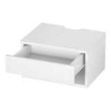 Ontario Wooden Bedside Table Floating Nightstand - White