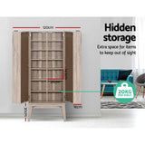 Artiss Bookshelf Cd Storage Rack - Berg Oak