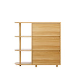 Artiss Chest of 3 Drawers Storage Cabinet 3 Shelves - Pine