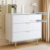 Artiss 3 Chest of Drawers Lowboy Cabinet - White