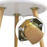 Coffee Table Round Side End Tables Bedside Furniture Wooden Scandinavian