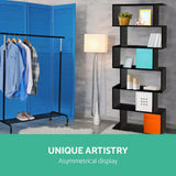 Artiss Bookshelf 6 Tiers - Riva Black