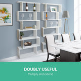 Artiss Bookshelf 6 Tiers - Riva White