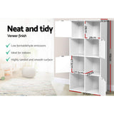 Artiss Bookshelf 8 Cube Shelf - Dana White