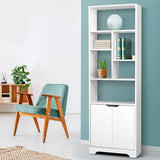 Artiss Bookshelf With Cabinet - Gina White