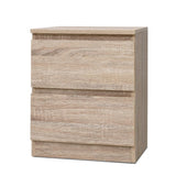 Kenora Wooden Bedside Table Side Table Bedroom Furniture Nightstand Wood Lamp with 2 Drawers - Wood
