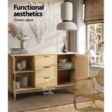 Rowan Rattan Buffet Sideboard - Oak