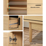 Rowan Rattan Buffet Sideboard - Oak