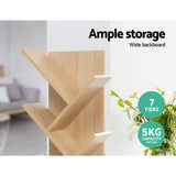 Artiss Tree Bookshelf 7 Tiers - Echo Oak