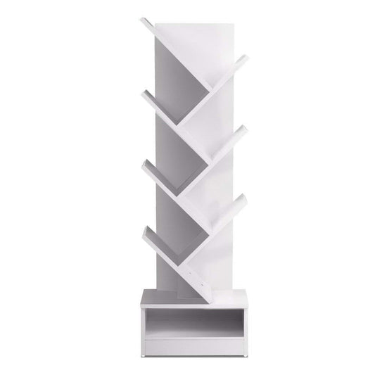 Artiss Tree Bookshelf 7 Tiers - Echo White