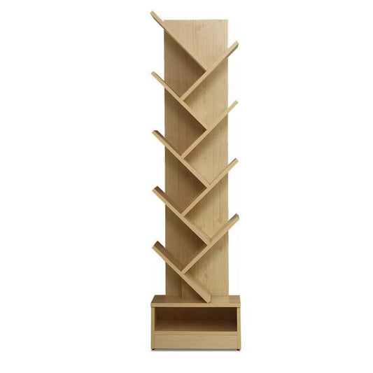 Artiss Tree Bookshelf 9 Tiers - Echo Oak