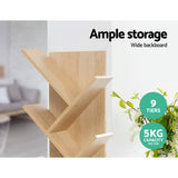 Artiss Tree Bookshelf 9 Tiers - Echo Oak