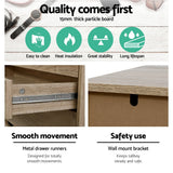 Artiss 6 Chest of Drawers - Oak
