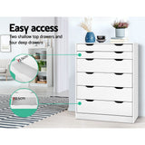 Artiss 6 Chest of Drawers - White