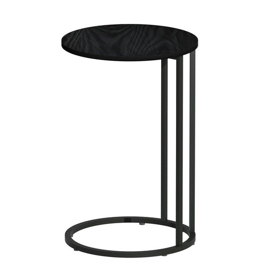Ixiona Side End Table Round - Black