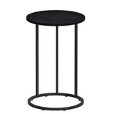 Ixiona Side End Table Round - Black